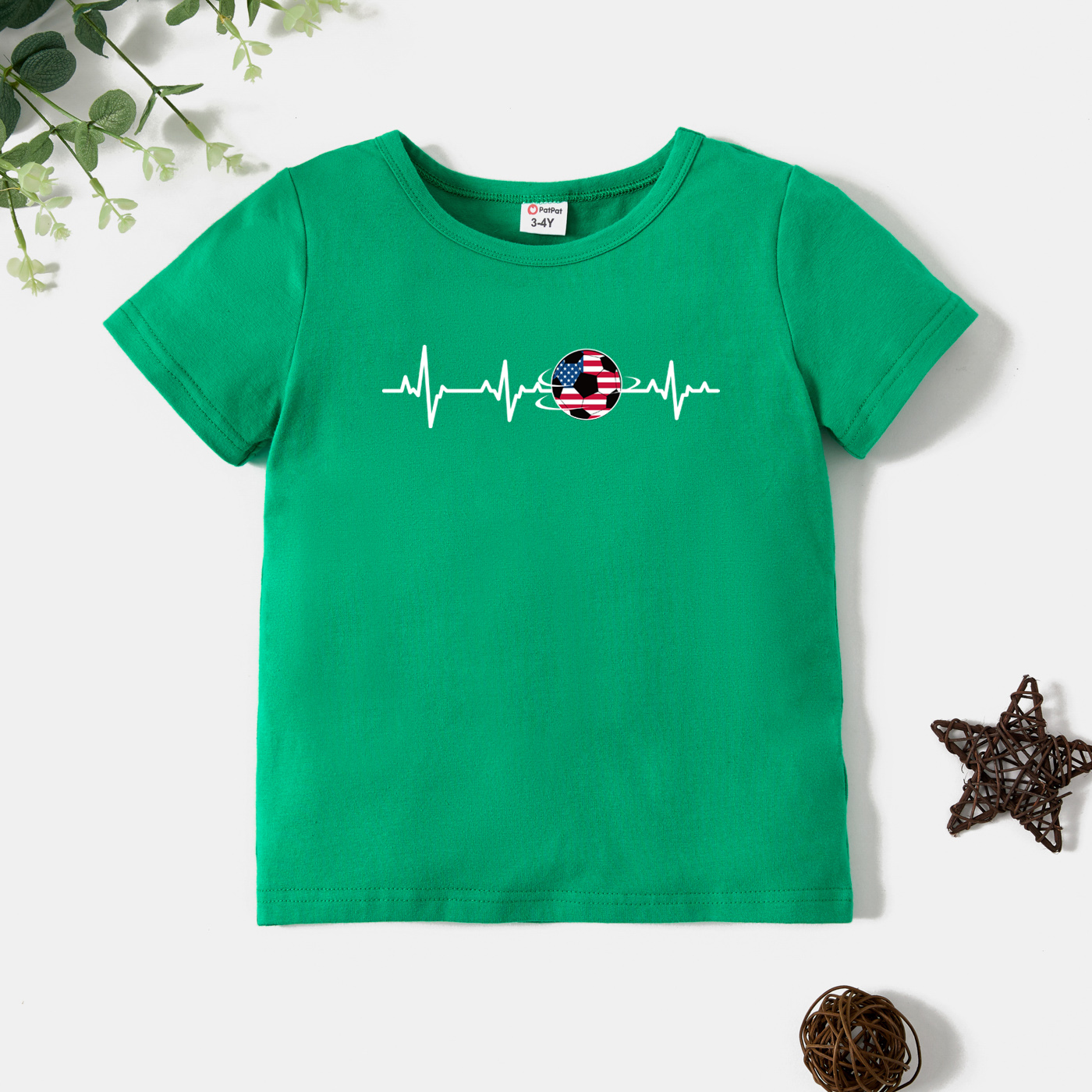 

Toddler Boy Graphic Football Short-sleeve Tee
