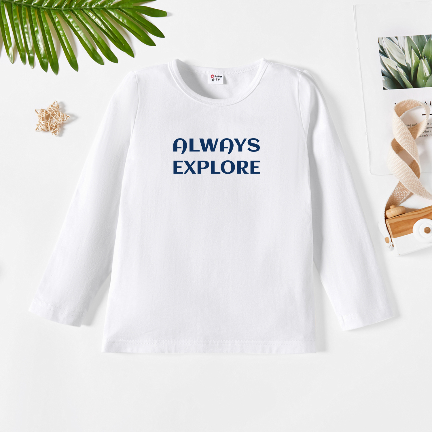 

Kids Graphic White Long-sleeve Tee