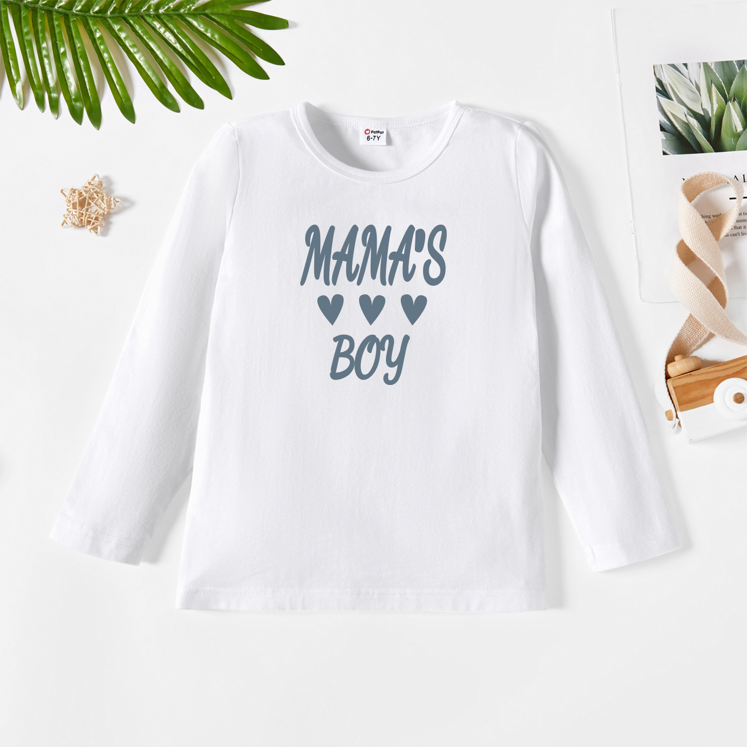 

Kids Graphic White Long-sleeve Tee