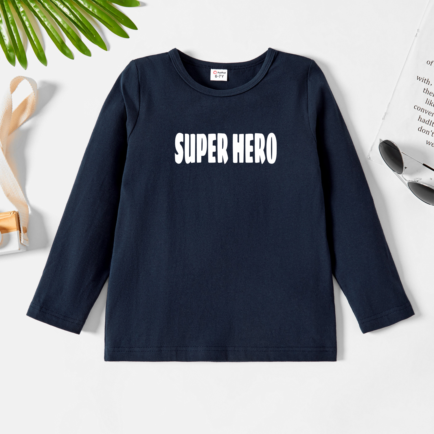 

Kids Graphic Dark Blue Long-sleeve Tee