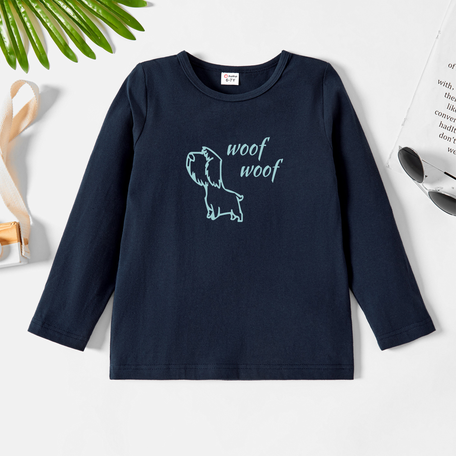 

Kids Graphic Dark Blue Long-sleeve Tee