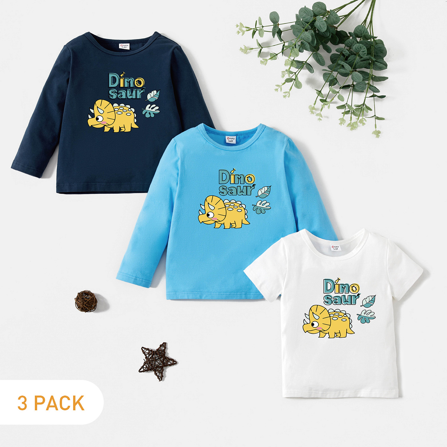 

3-Pack Toddler Graphic Tee Set