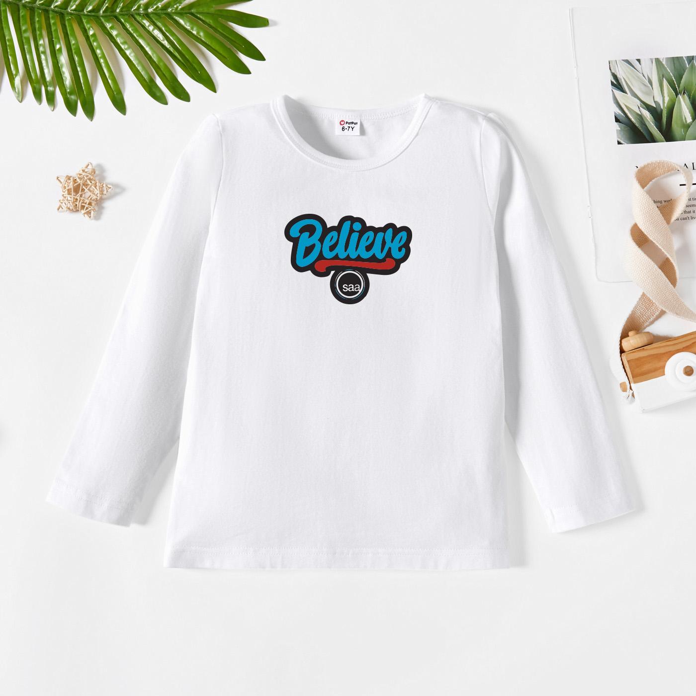 

Kids Graphic White Long-sleeve Tee