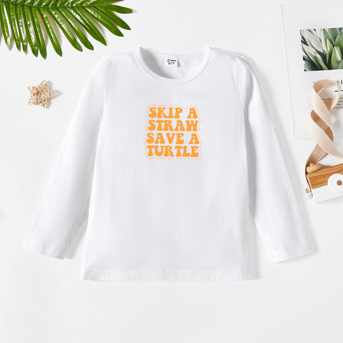 

Kids Graphic White Long-sleeve Tee