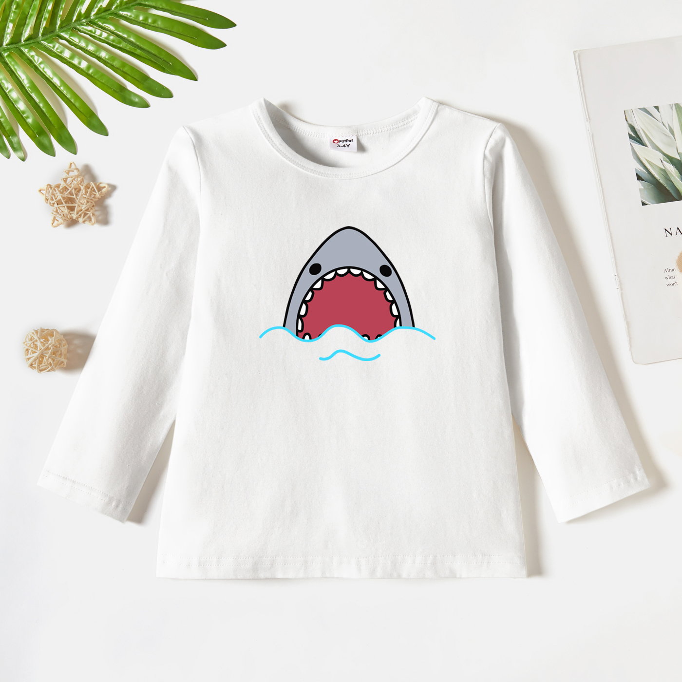 

Toddler Graphic White Long-sleeve Tee