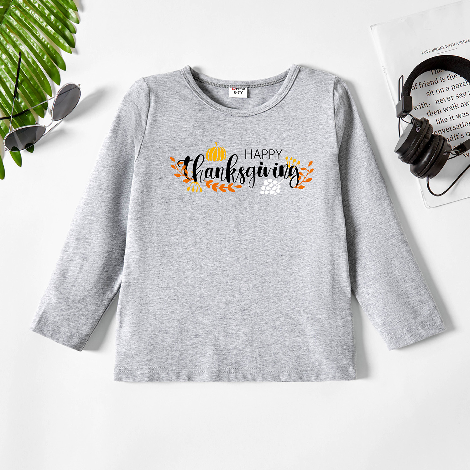 

Kids Graphic Light gray Long-sleeve Tee