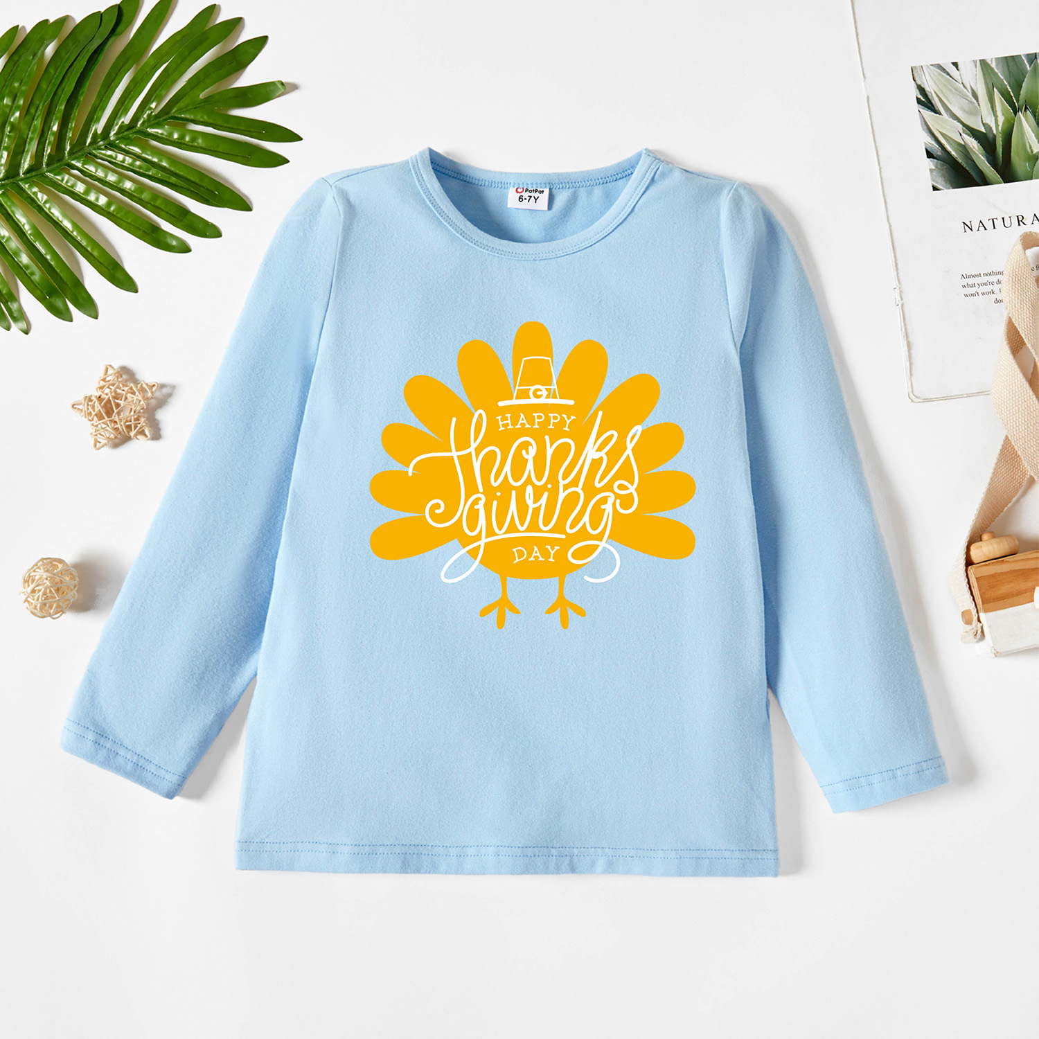 

Kids Graphic Light blue Long-sleeve Tee