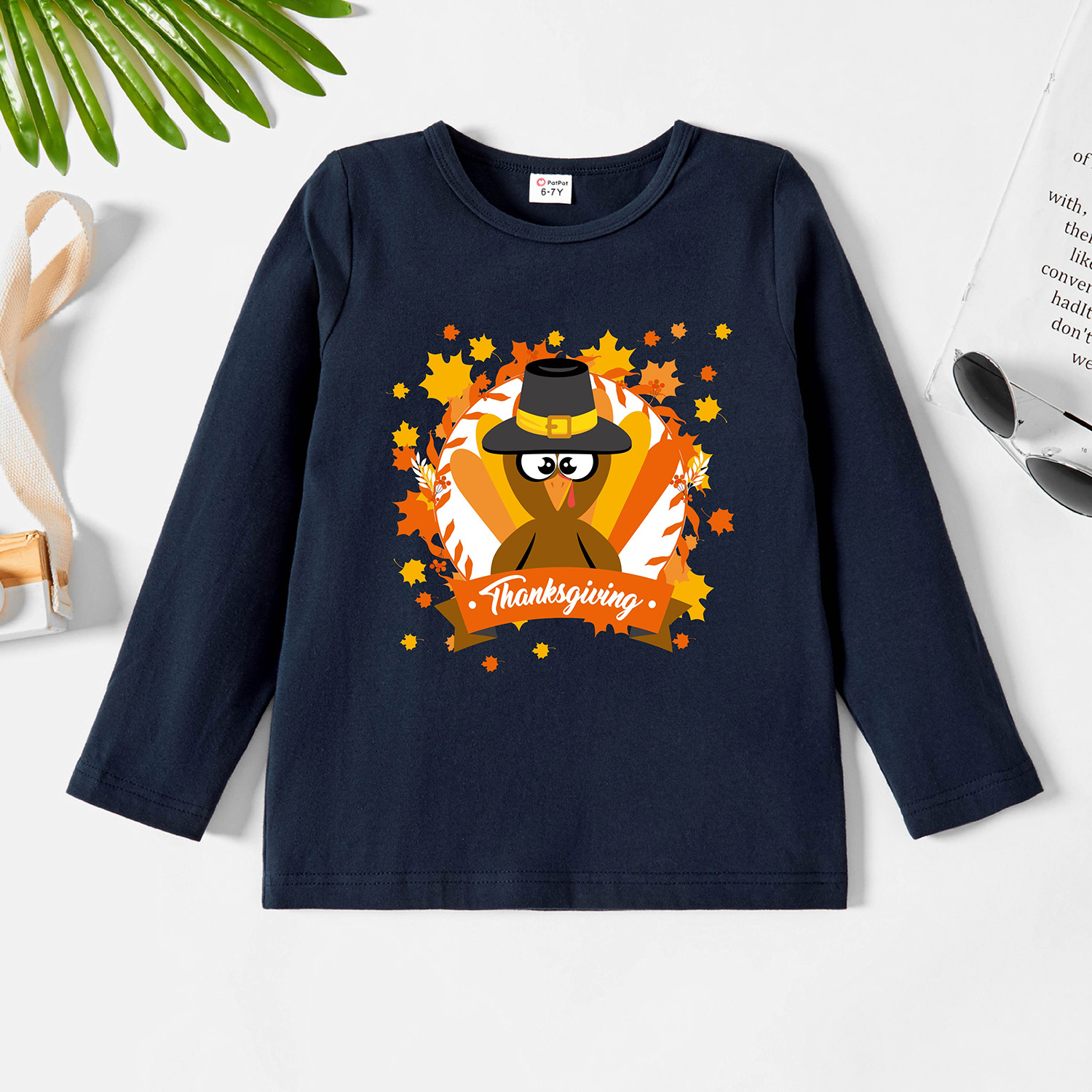 

Kids Graphic Dark Blue Long-sleeve Tee