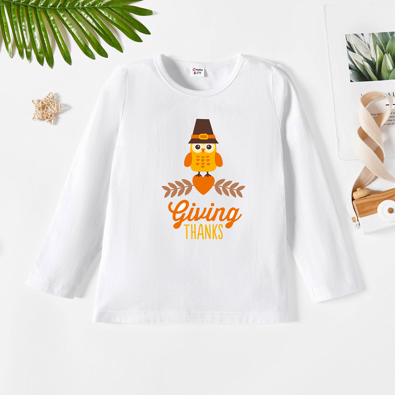 

Kids Graphic White Long-sleeve Tee