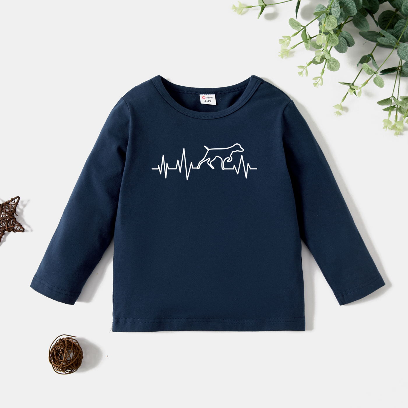 

Toddler Graphic White Long-sleeve Tee