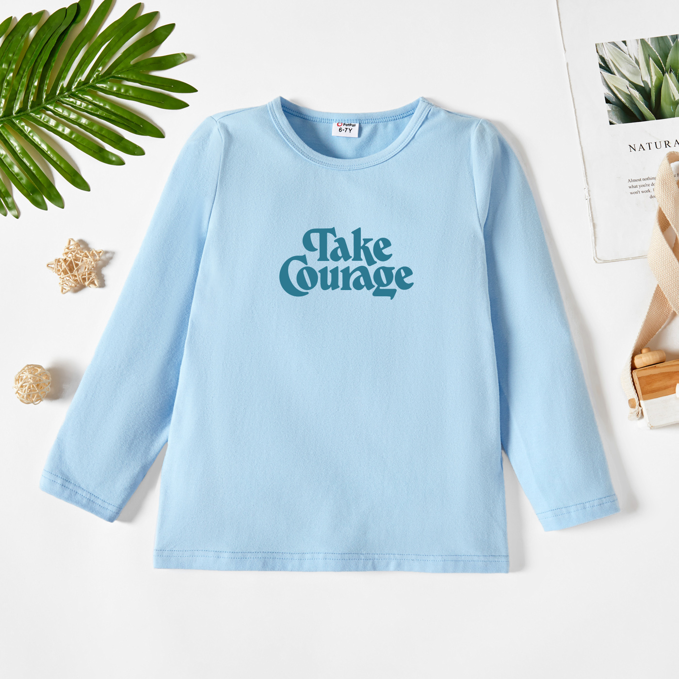

Kids Graphic Light blue Long-sleeve Tee