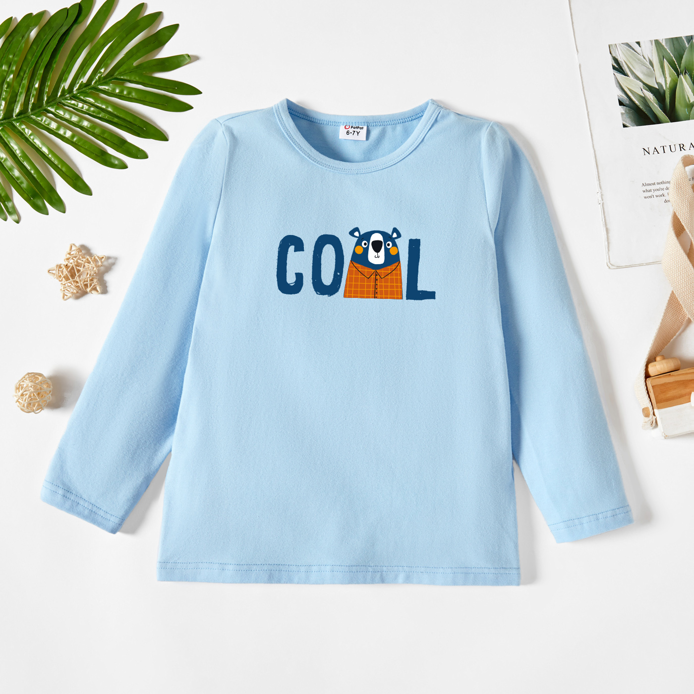 

Kids Graphic Light blue Long-sleeve Tee