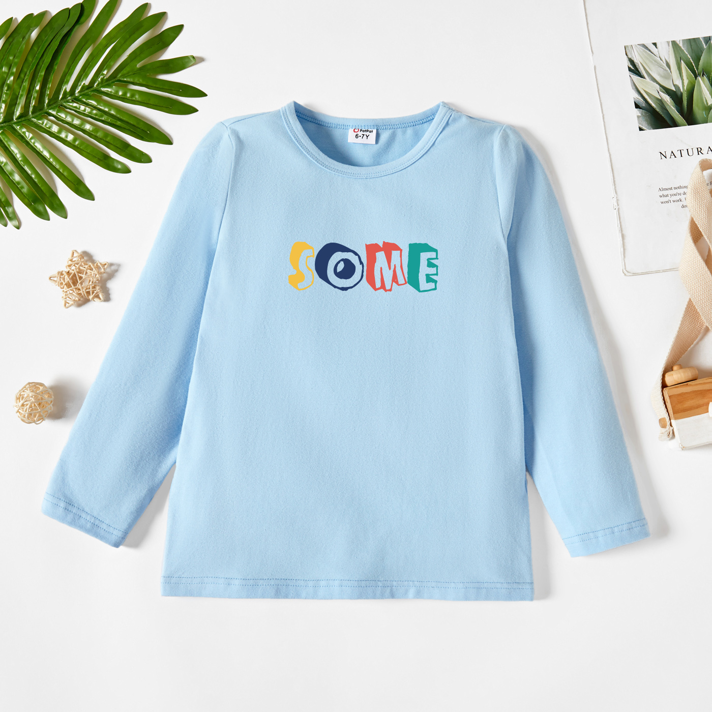 

Kids Graphic Light blue Long-sleeve Tee