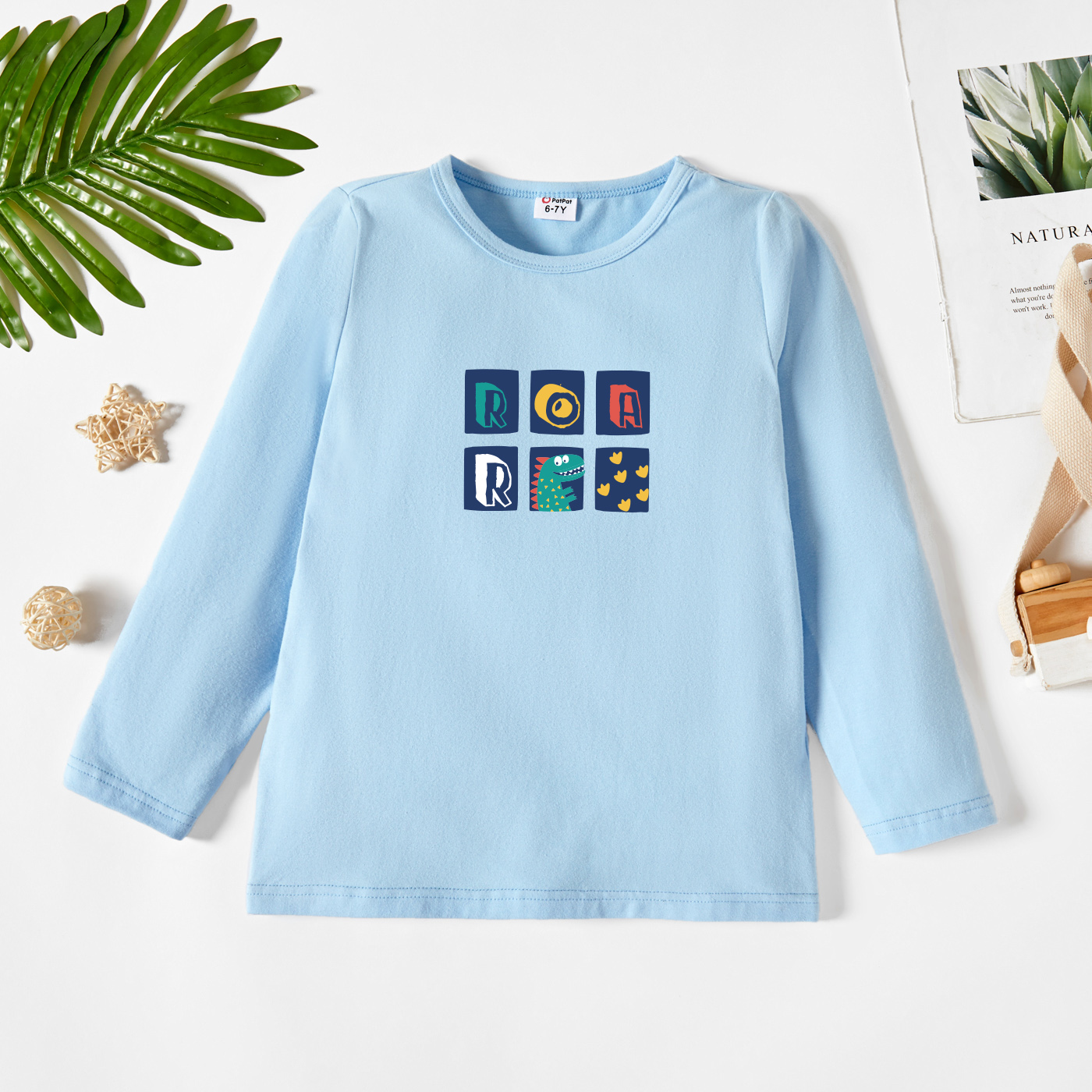 

Kids Graphic Light blue Long-sleeve Tee