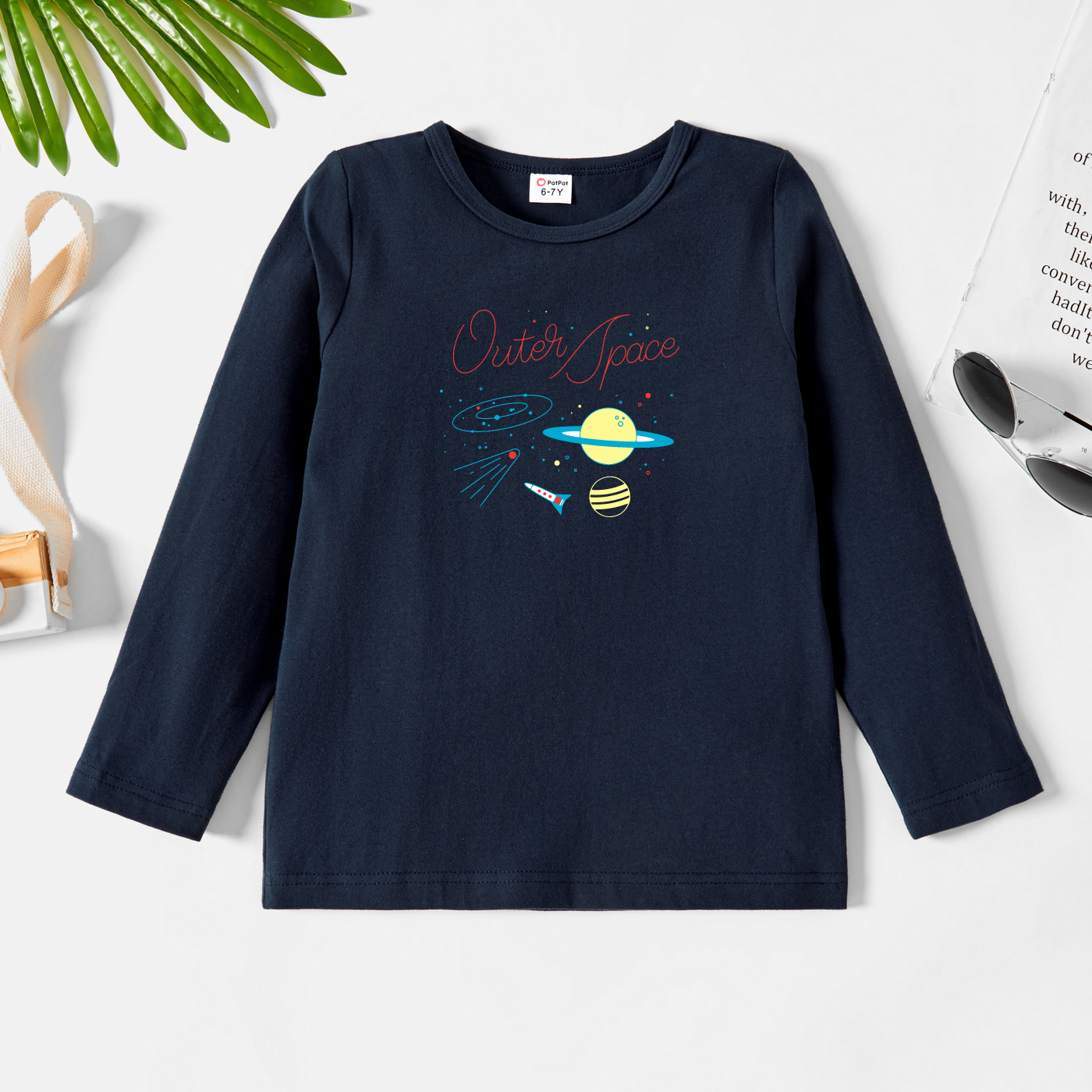 

Kids Graphic Dark Blue Long-sleeve Tee