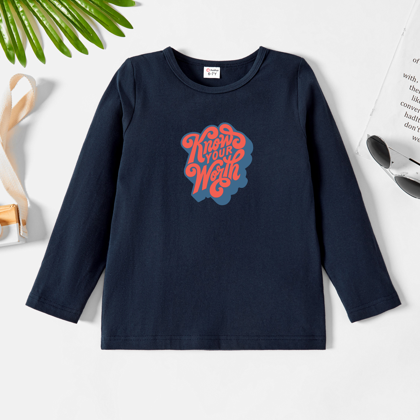 

Kids Graphic Dark Blue Long-sleeve Tee
