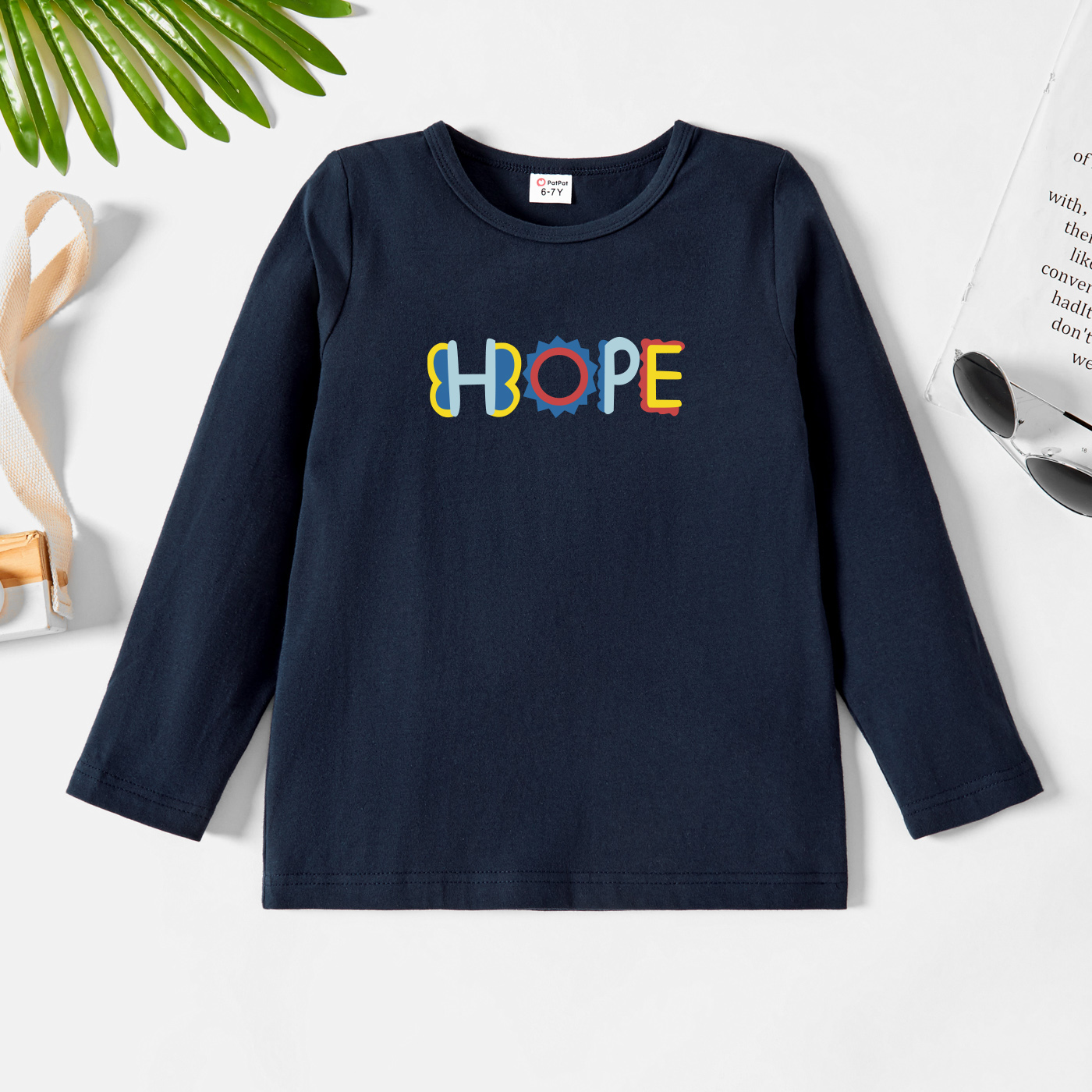 

Kids Graphic Dark Blue Long-sleeve Tee