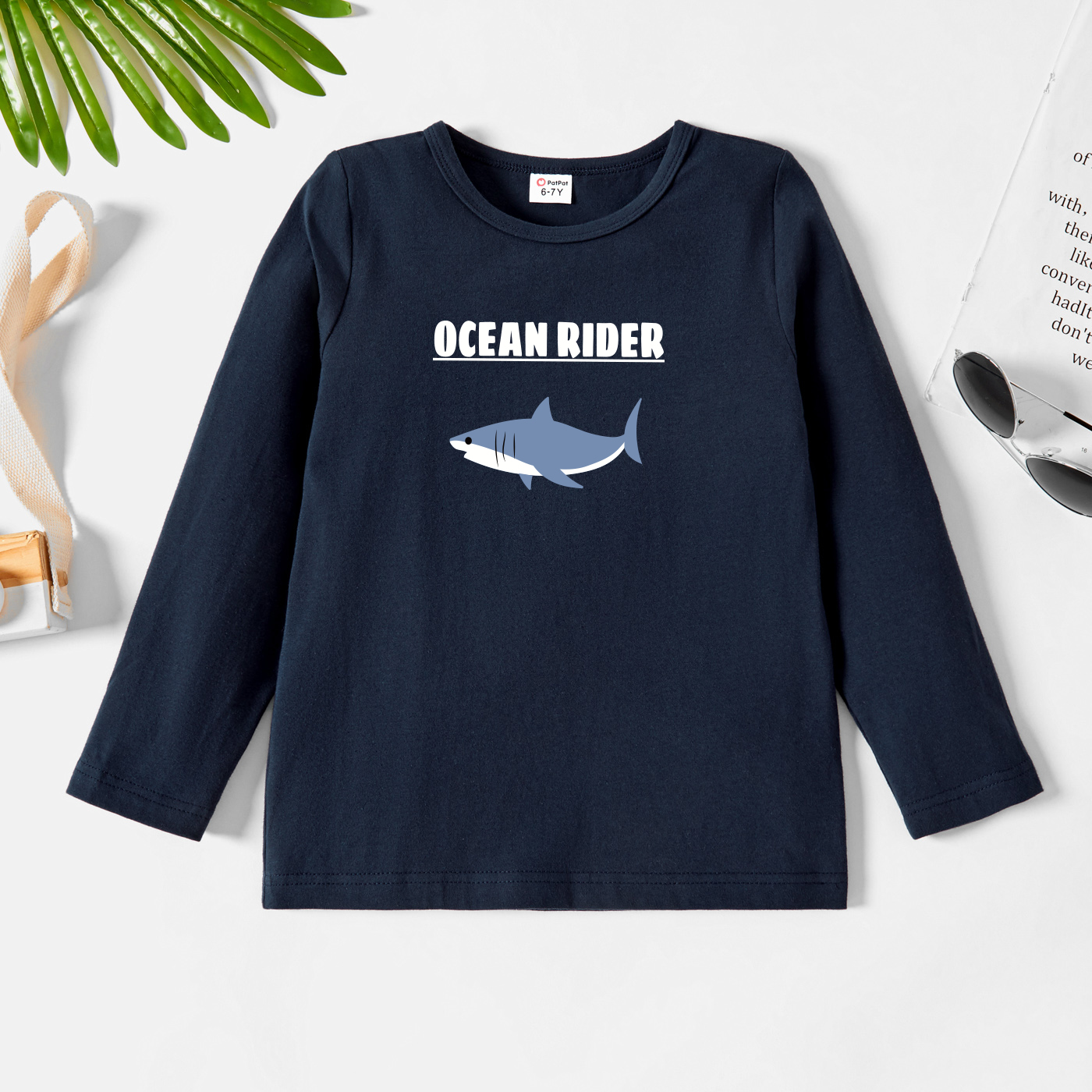 

Kids Graphic Dark Blue Long-sleeve Tee