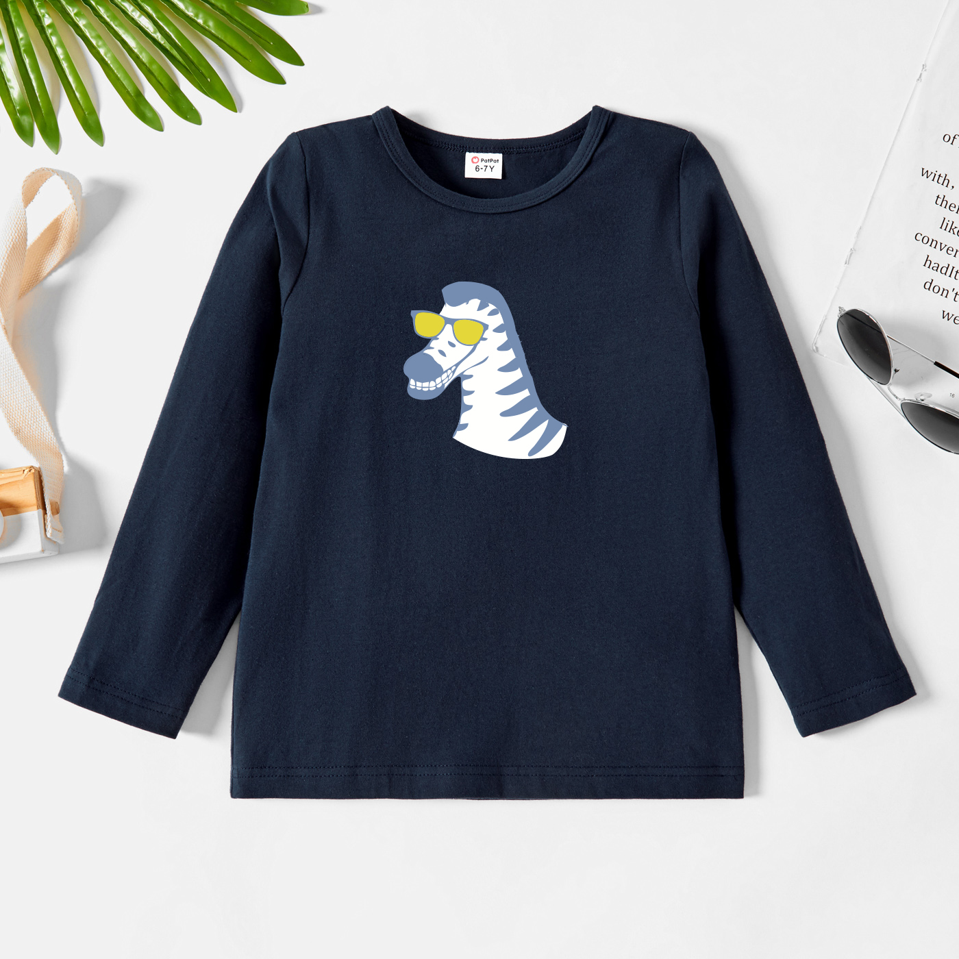 

Kids Graphic Dark Blue Long-sleeve Tee