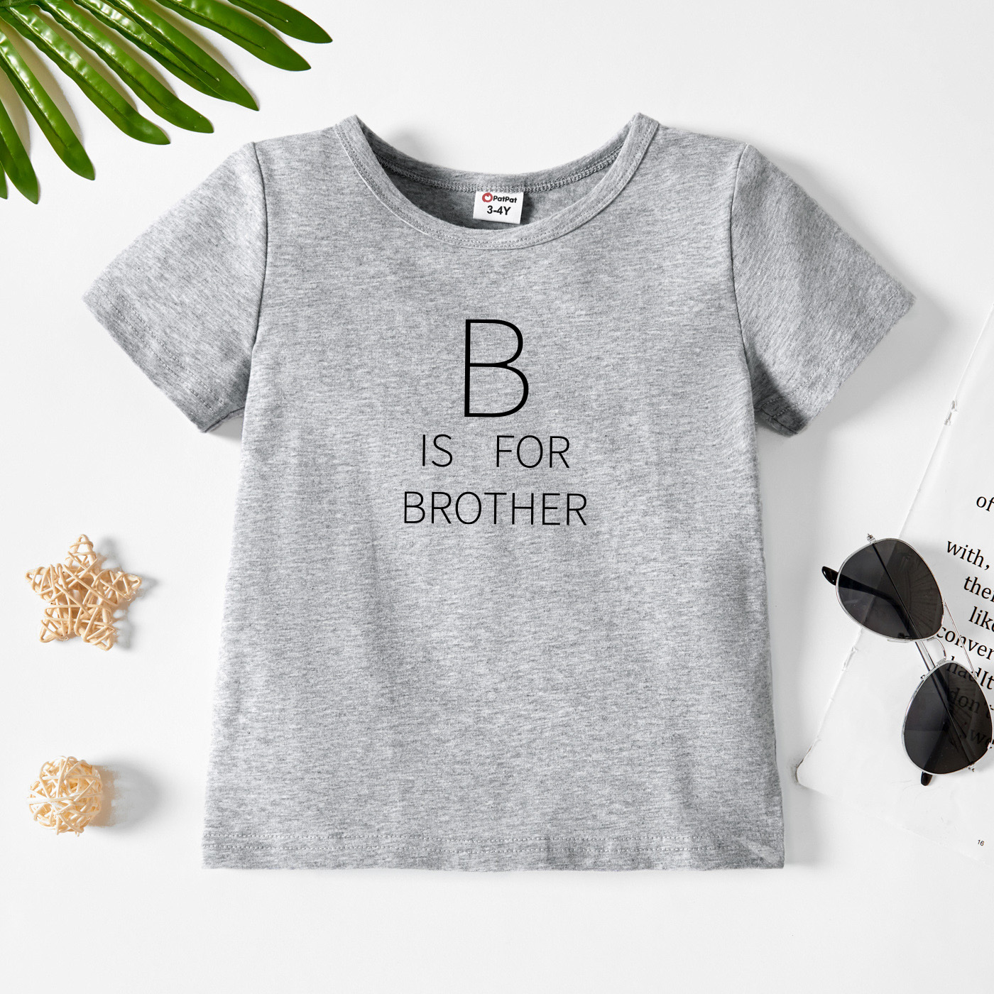 

Toddler Boy Graphic Letter Print Short-sleeve Tee