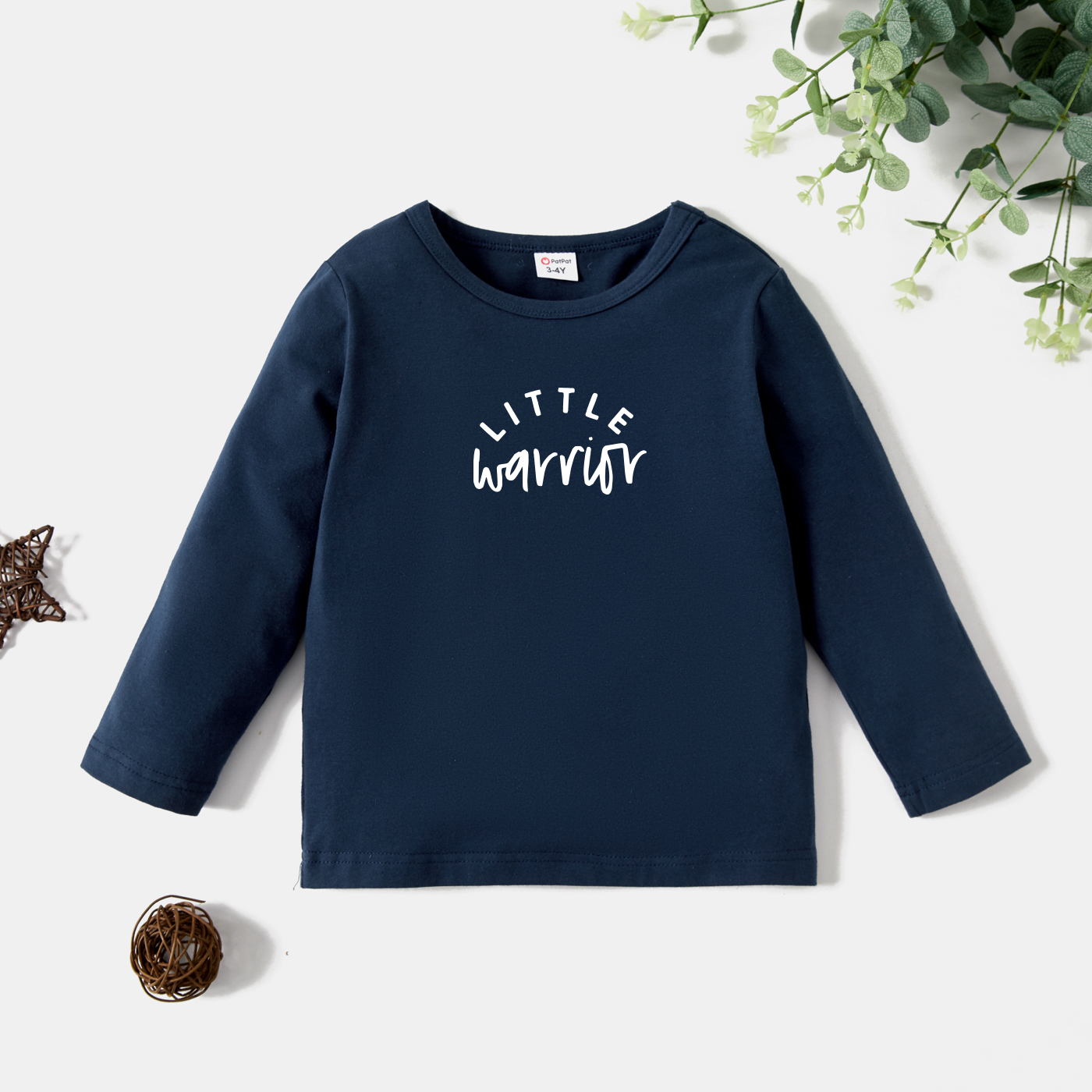 

Toddler Graphic Dark Blue Long-sleeve Tee