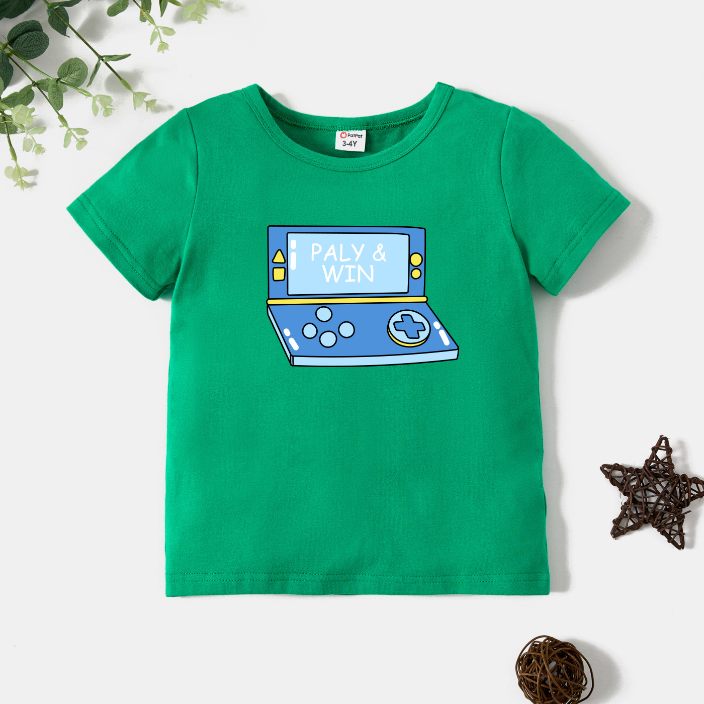 

Toddler Graphic Green Short-sleeve Tee