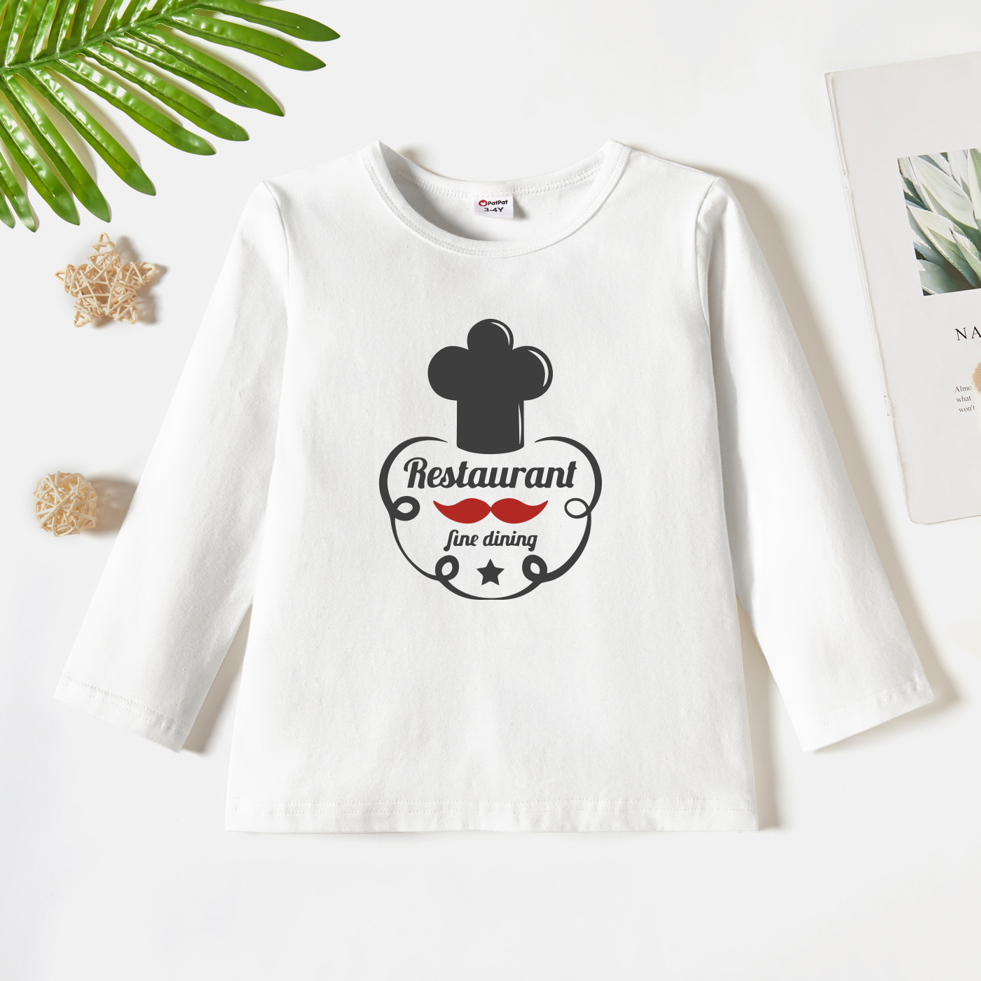 

Toddler Graphic White Long-sleeve Tee