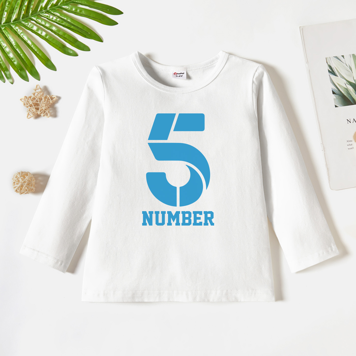 

Toddler Graphic White Long-sleeve Tee