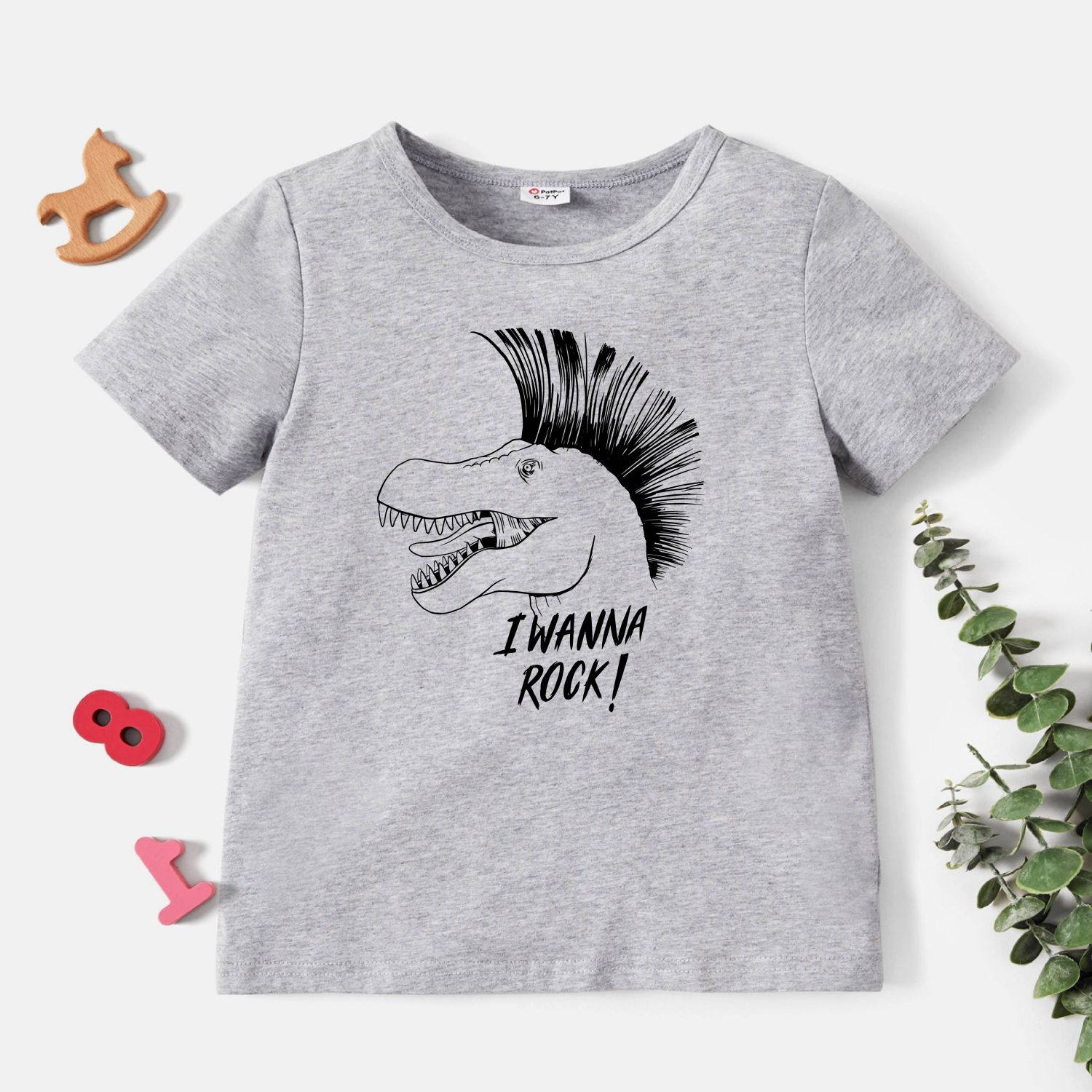 

Kids Graphic Light Grey Short-sleeve Tee