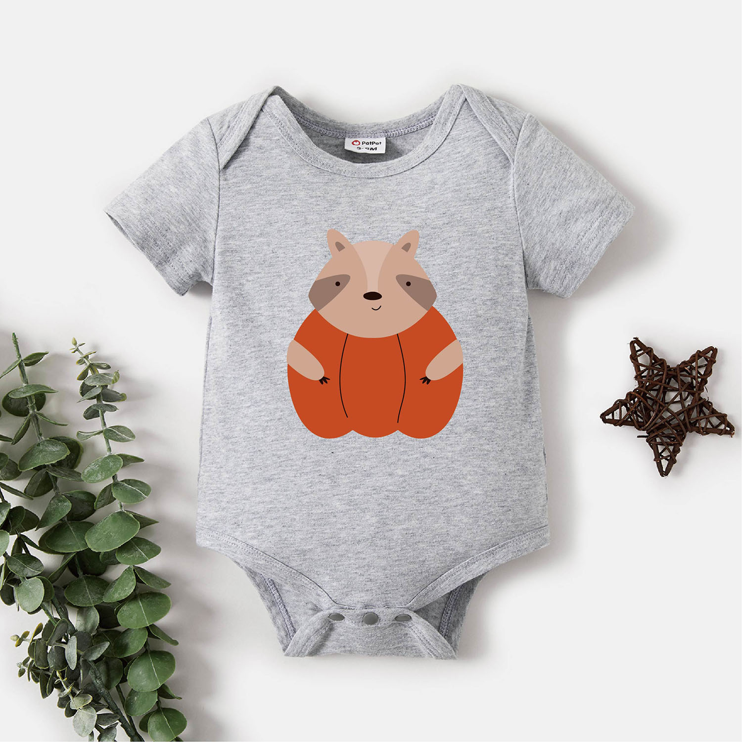 

Baby Graphic Light gray Short-sleeve Romper