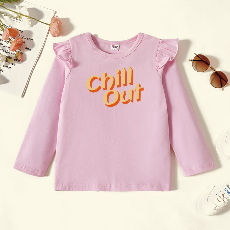 

Kids Graphic Flutter-sleeve Long-sleeve Tee