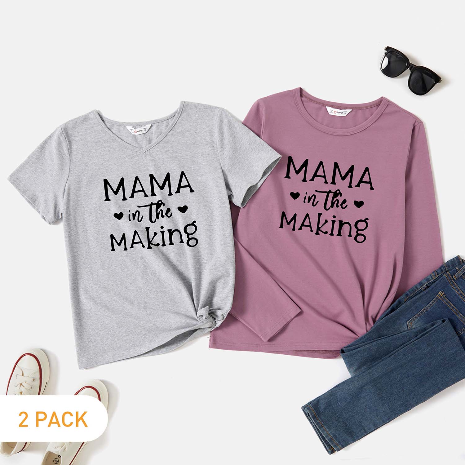 

2-Pack Graphic Tee Set For women