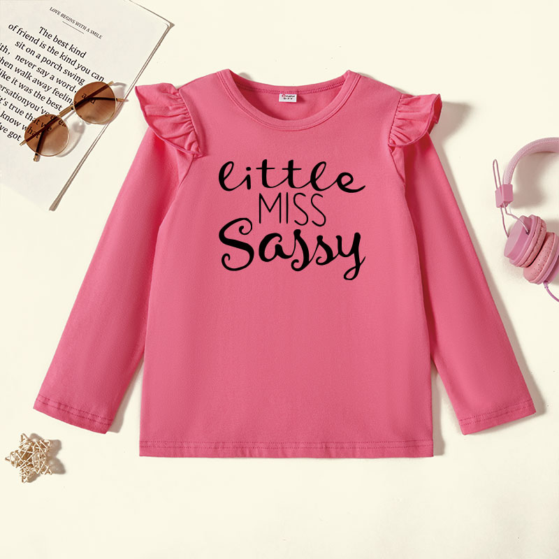 

Kids Graphic Flutter-sleeve Long-sleeve Tee