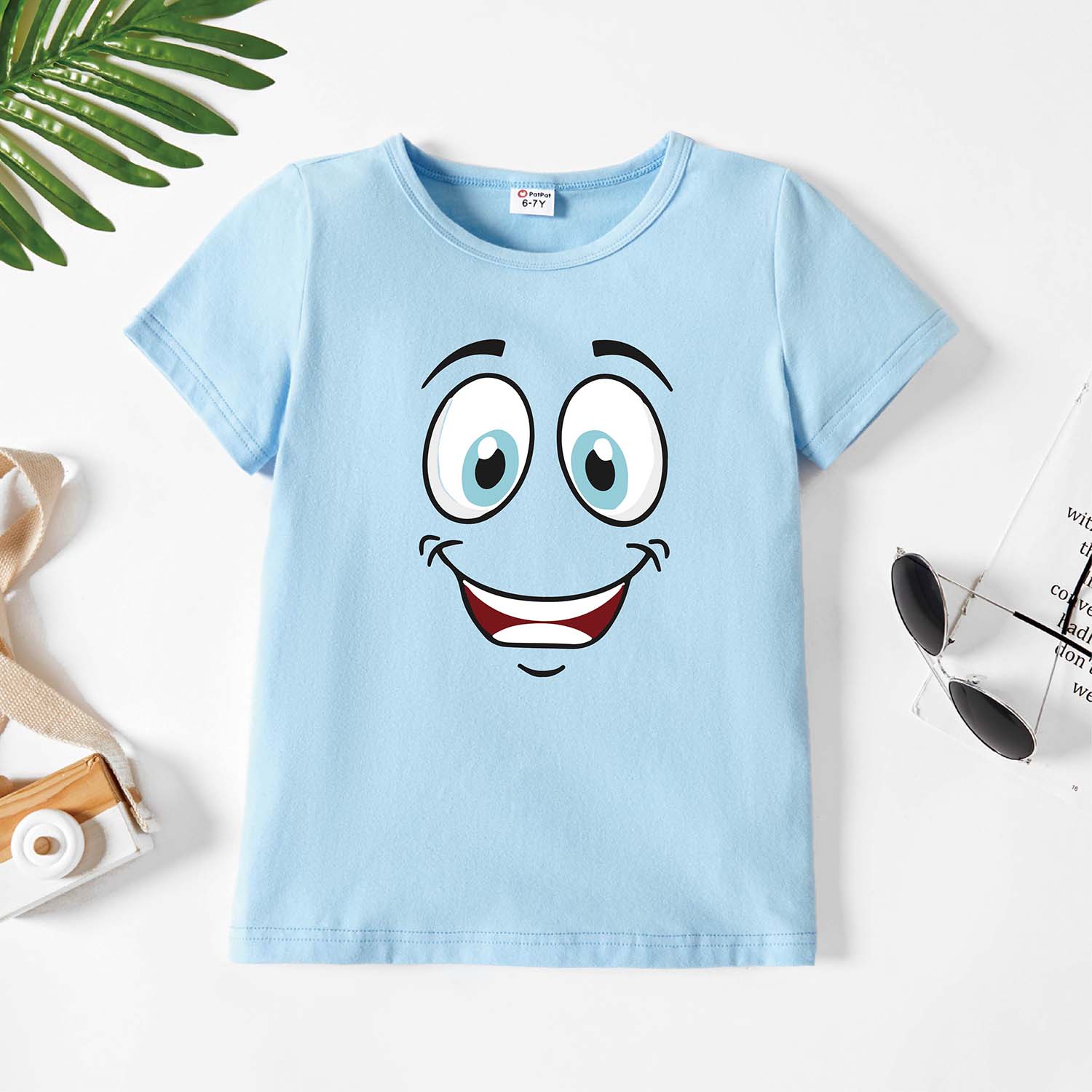

Kid Graphic Smiley Print Short-sleeve Tee