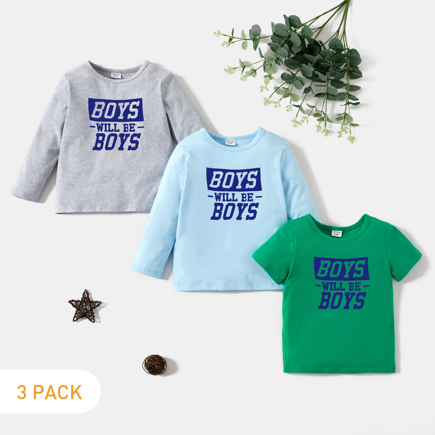 

3-Pack Toddler Graphic Tee Set