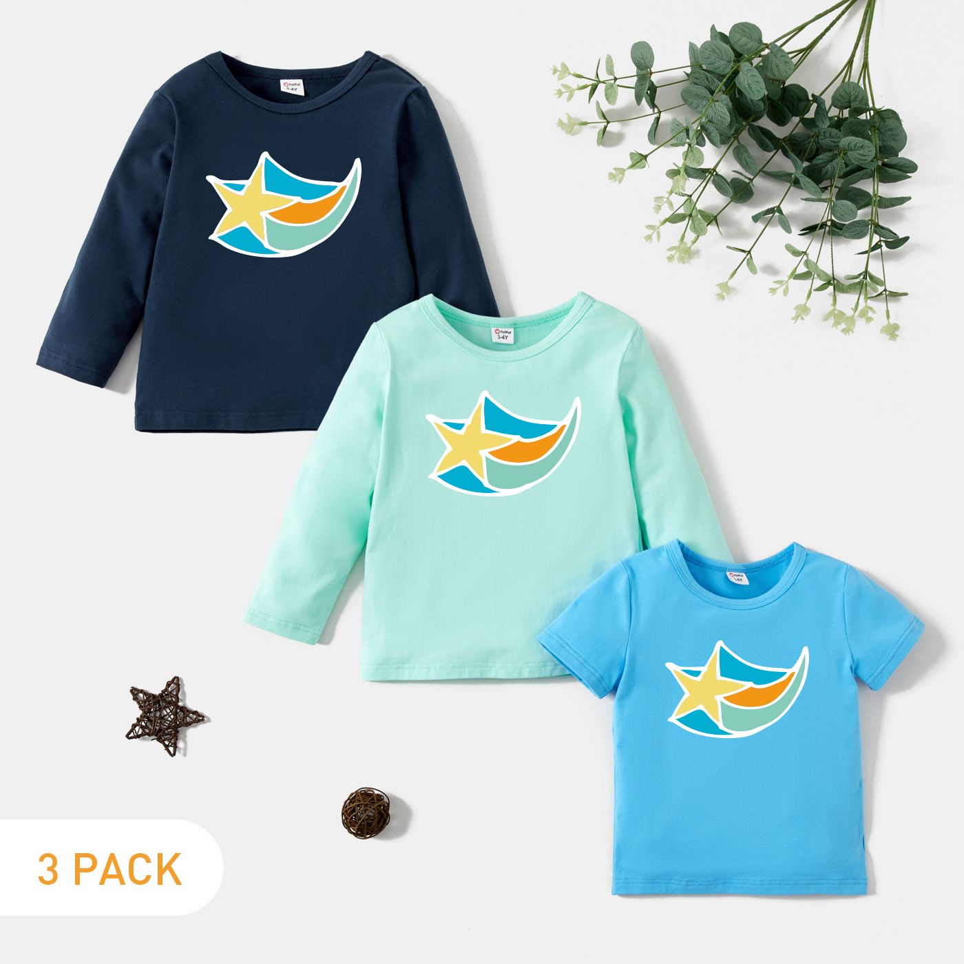 

3-Pack Toddler Graphic Tee Set