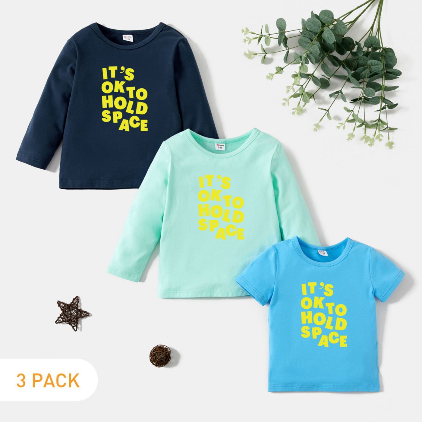 

3-Pack Toddler Graphic Tee Set