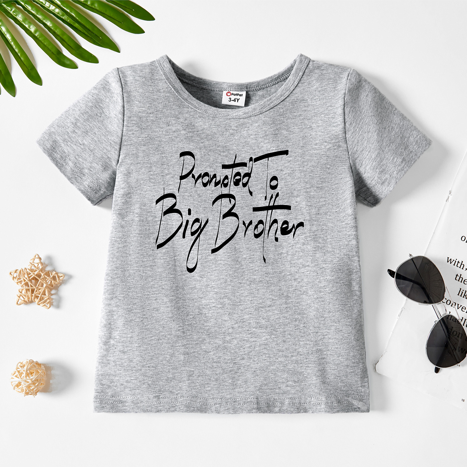 

Toddler Boy Graphic Letter Print Short-sleeve Tee
