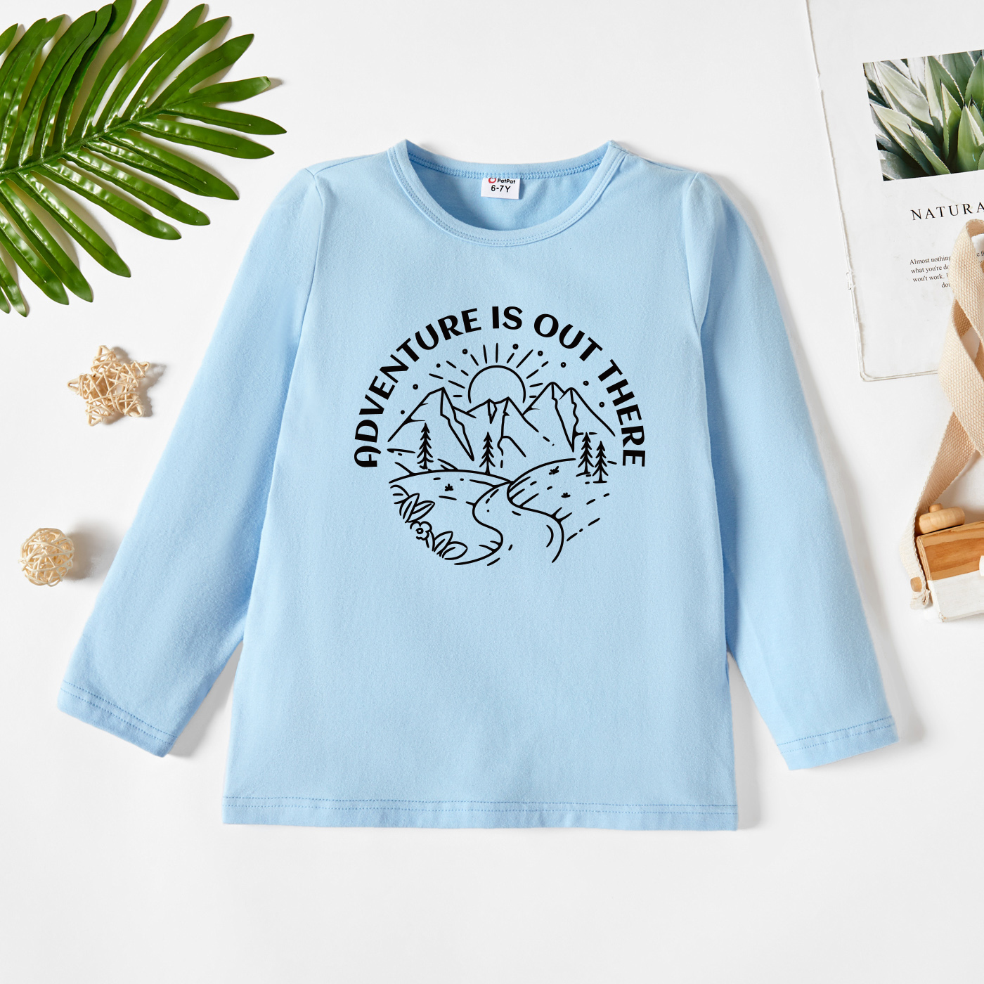 

Kids Graphic Light blue Long-sleeve Tee