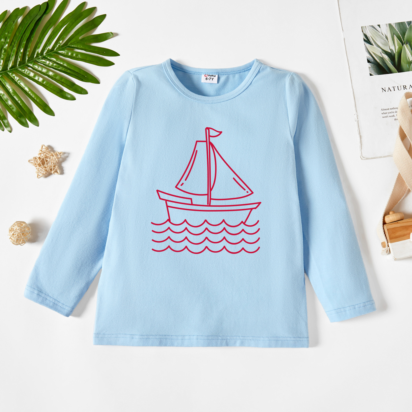 

Kids Graphic Light blue Long-sleeve Tee