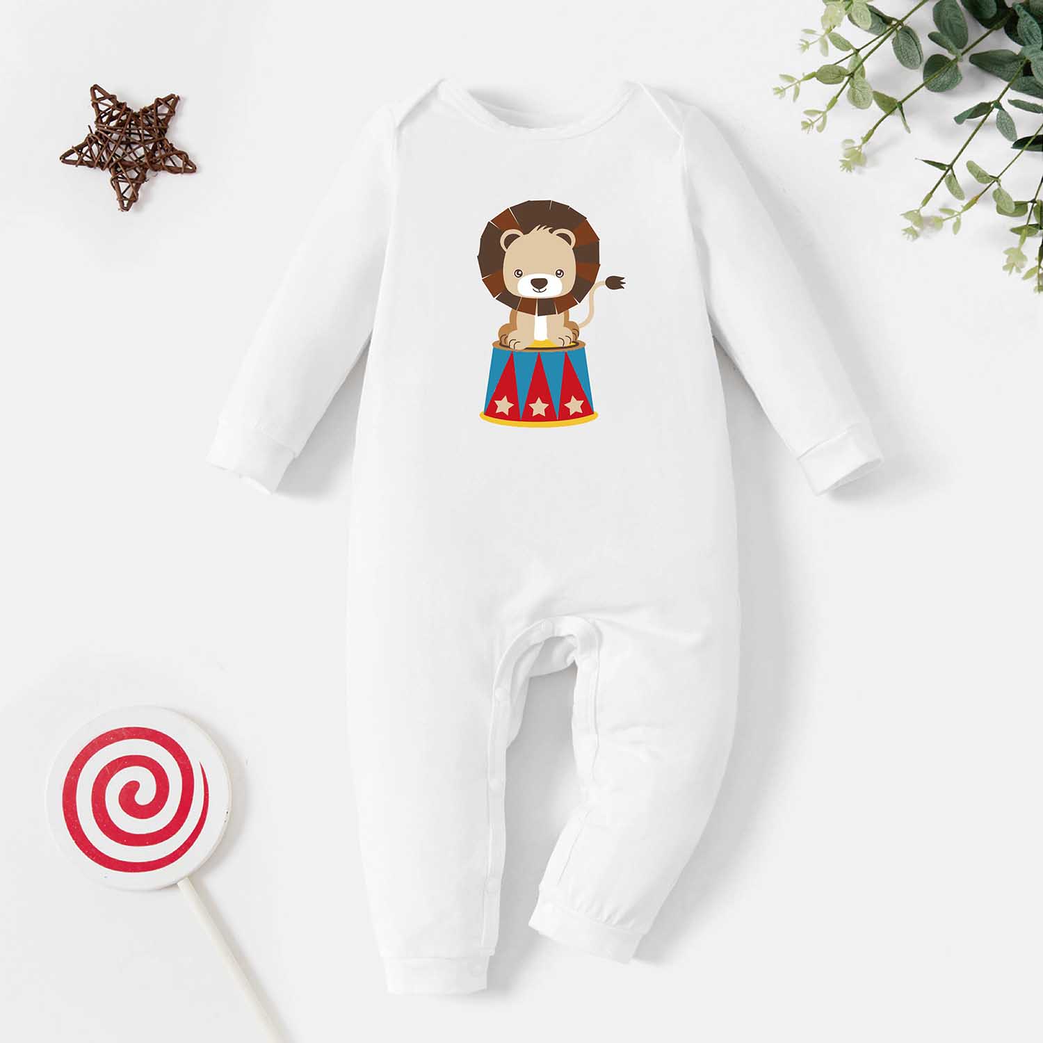 

Baby Graphic Long-sleeve Jumpsuit