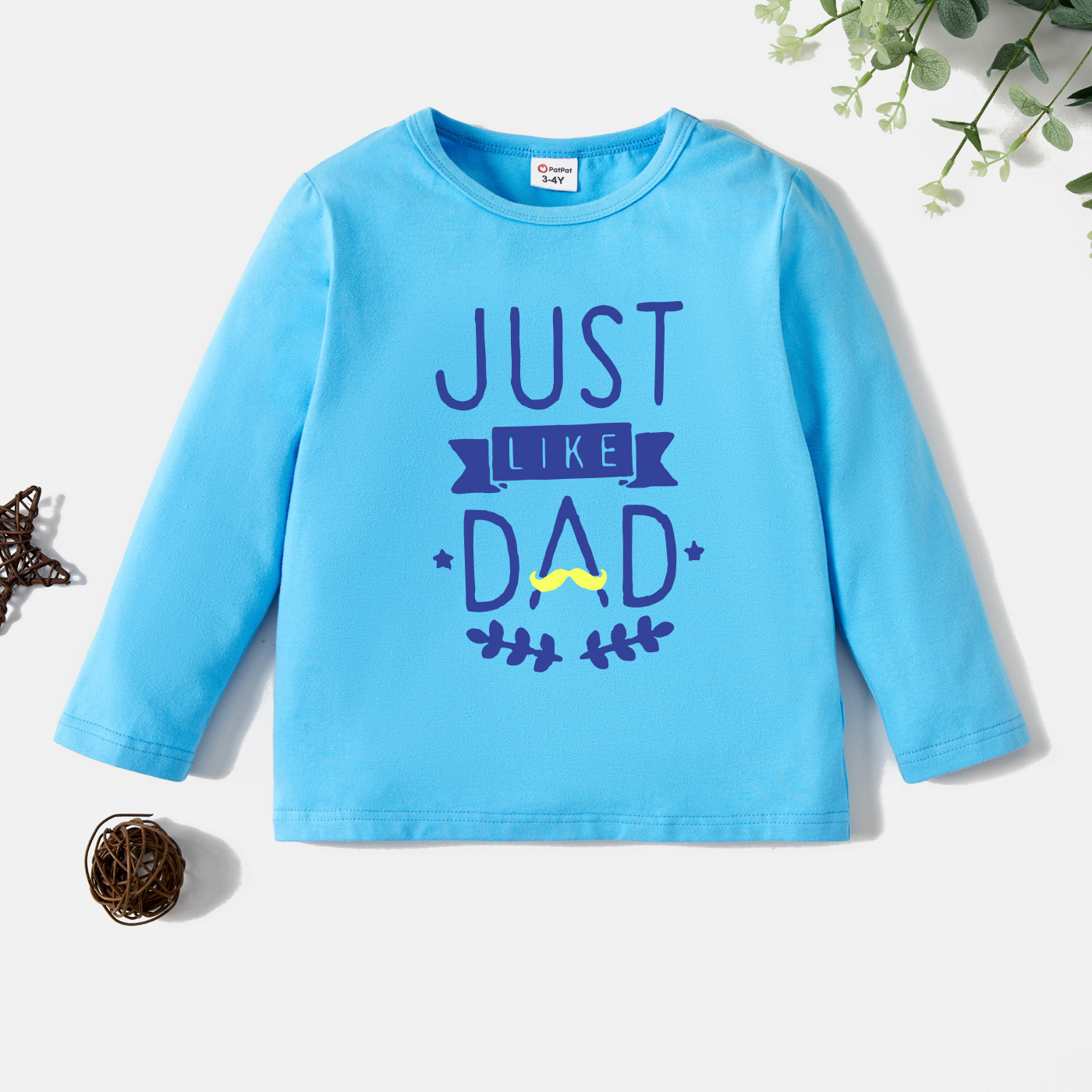 

Toddler Graphic Letter Print Long-sleeve Tee