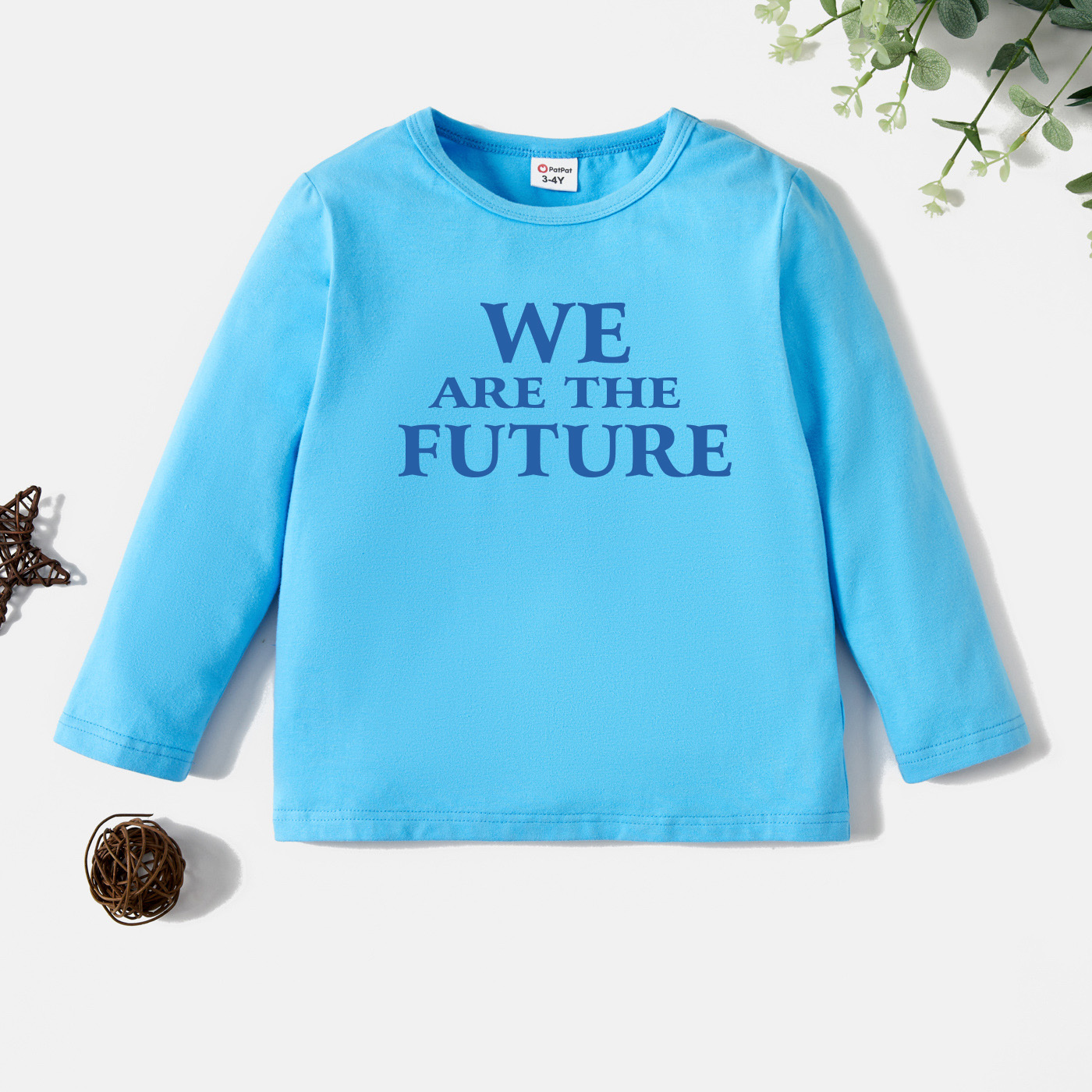 

Toddler Graphic Blue Long-sleeve Tee