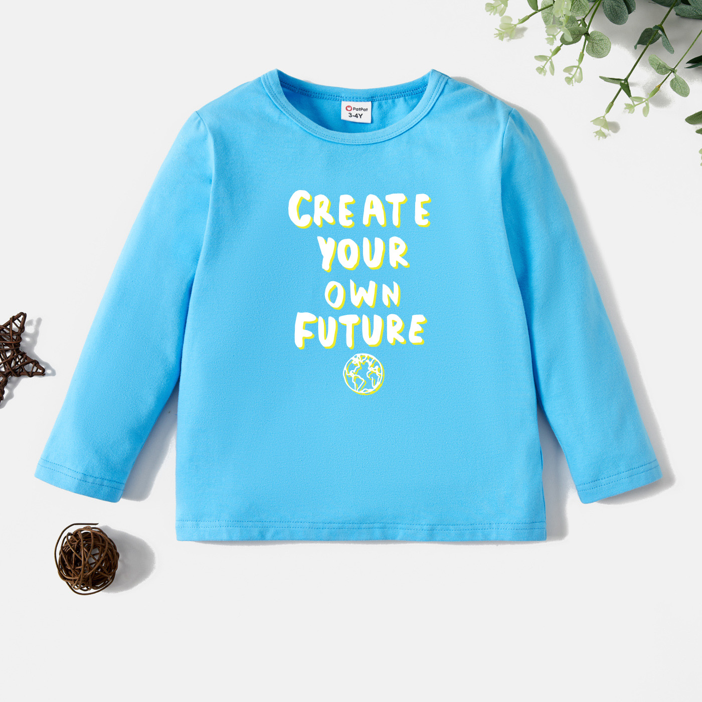 

Toddler Graphic Blue Long-sleeve Tee