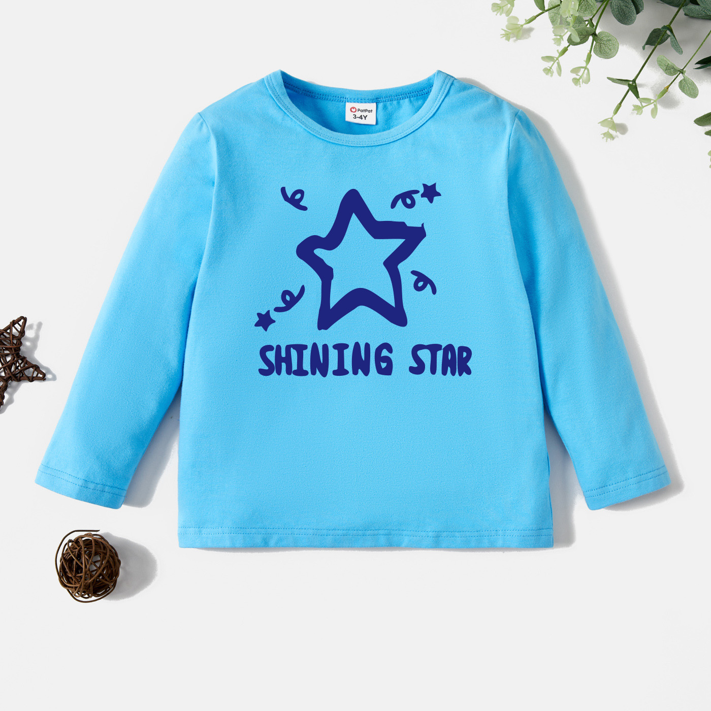 

Toddler Graphic Blue Long-sleeve Tee