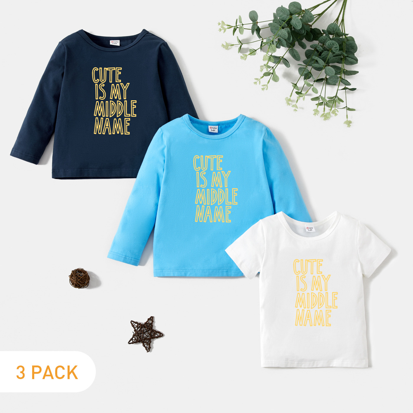 

3-Pack Toddler Graphic Tee Set
