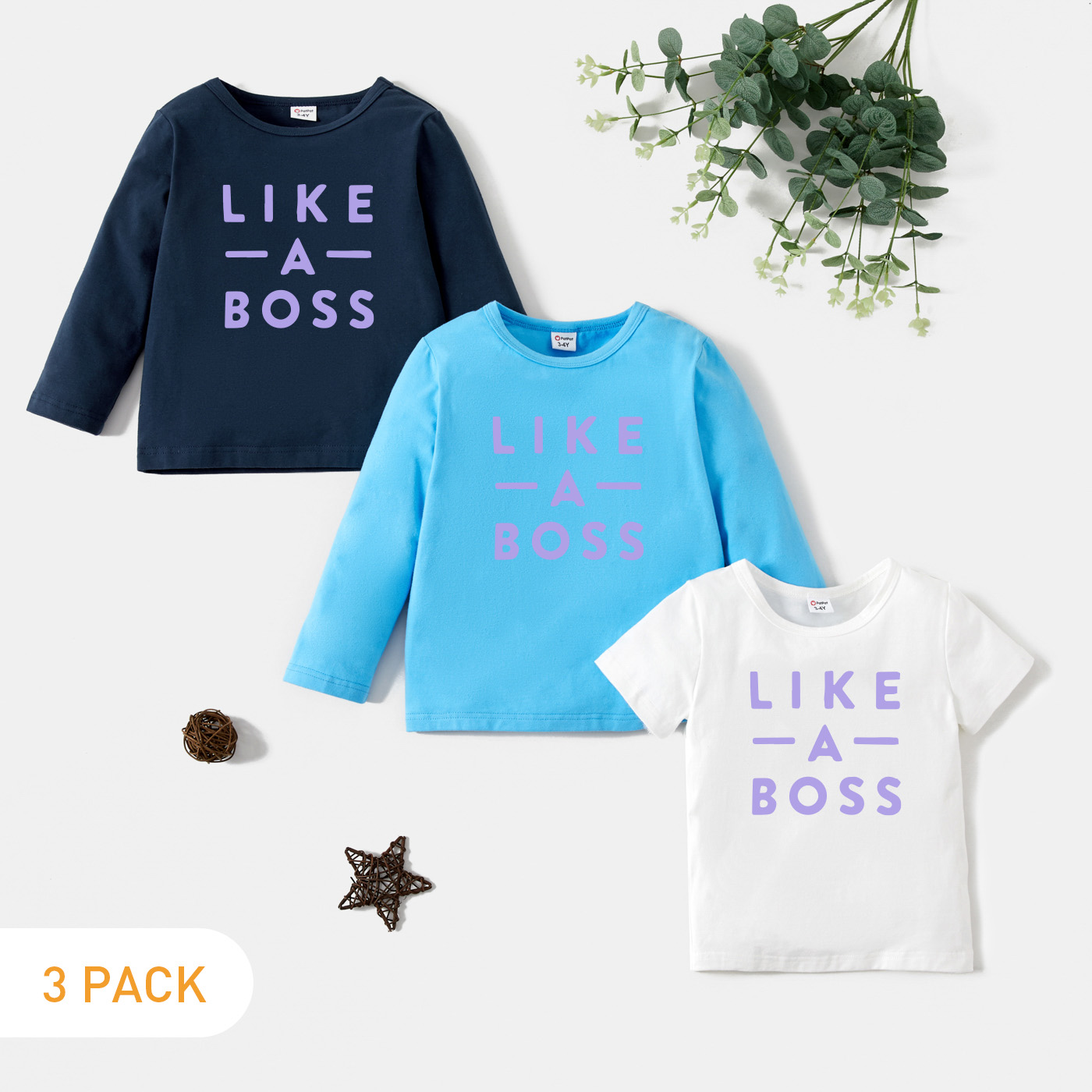 

3-Pack Toddler Graphic Tee Set