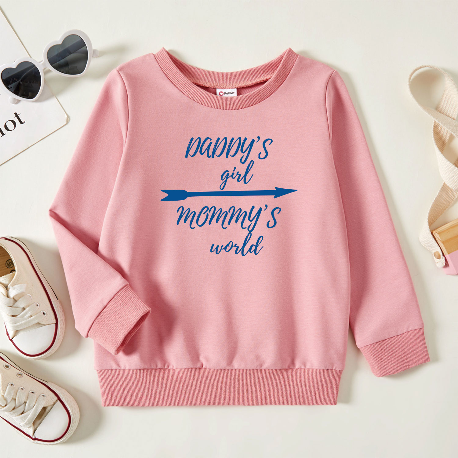 

Toddler Graphic Pink Long-sleeve Pullover