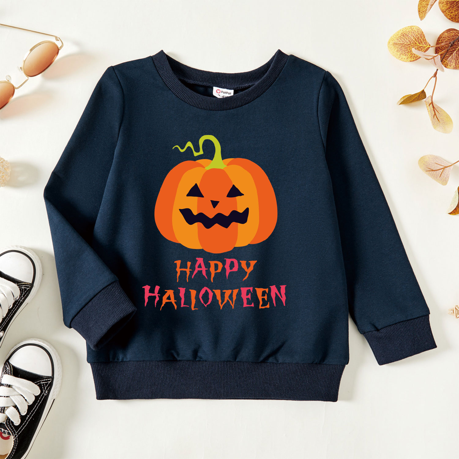 

Kids Graphic Dark Blue Long-sleeve Pullover