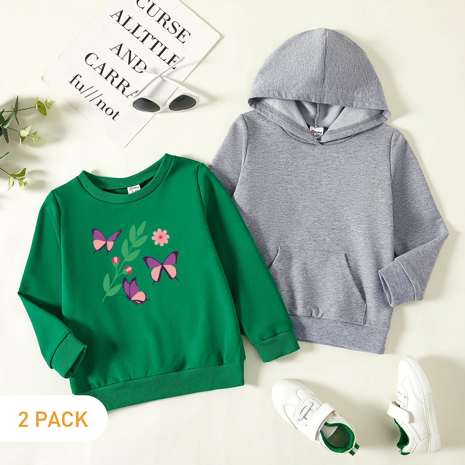 

2-Pack Toddler Graphic Long-sleeve Pullover